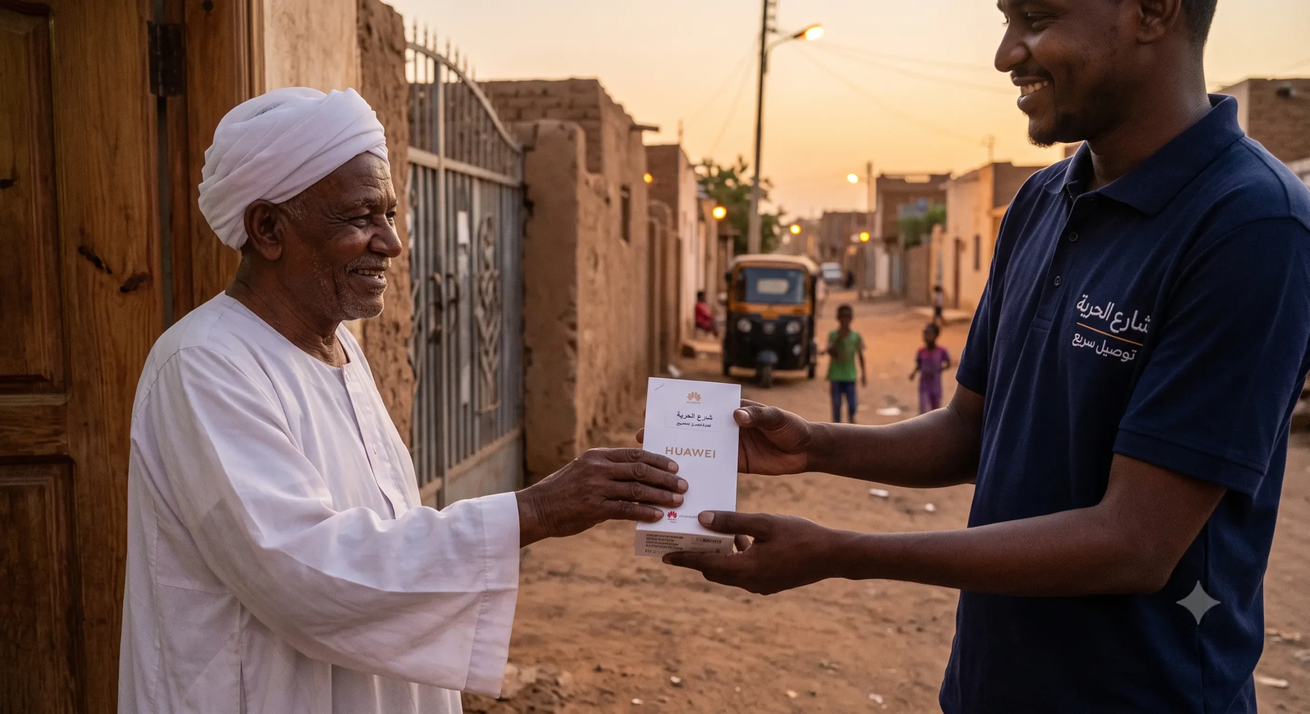 أحدث تلفون هواوي يصل إلى أسرة في السودان
