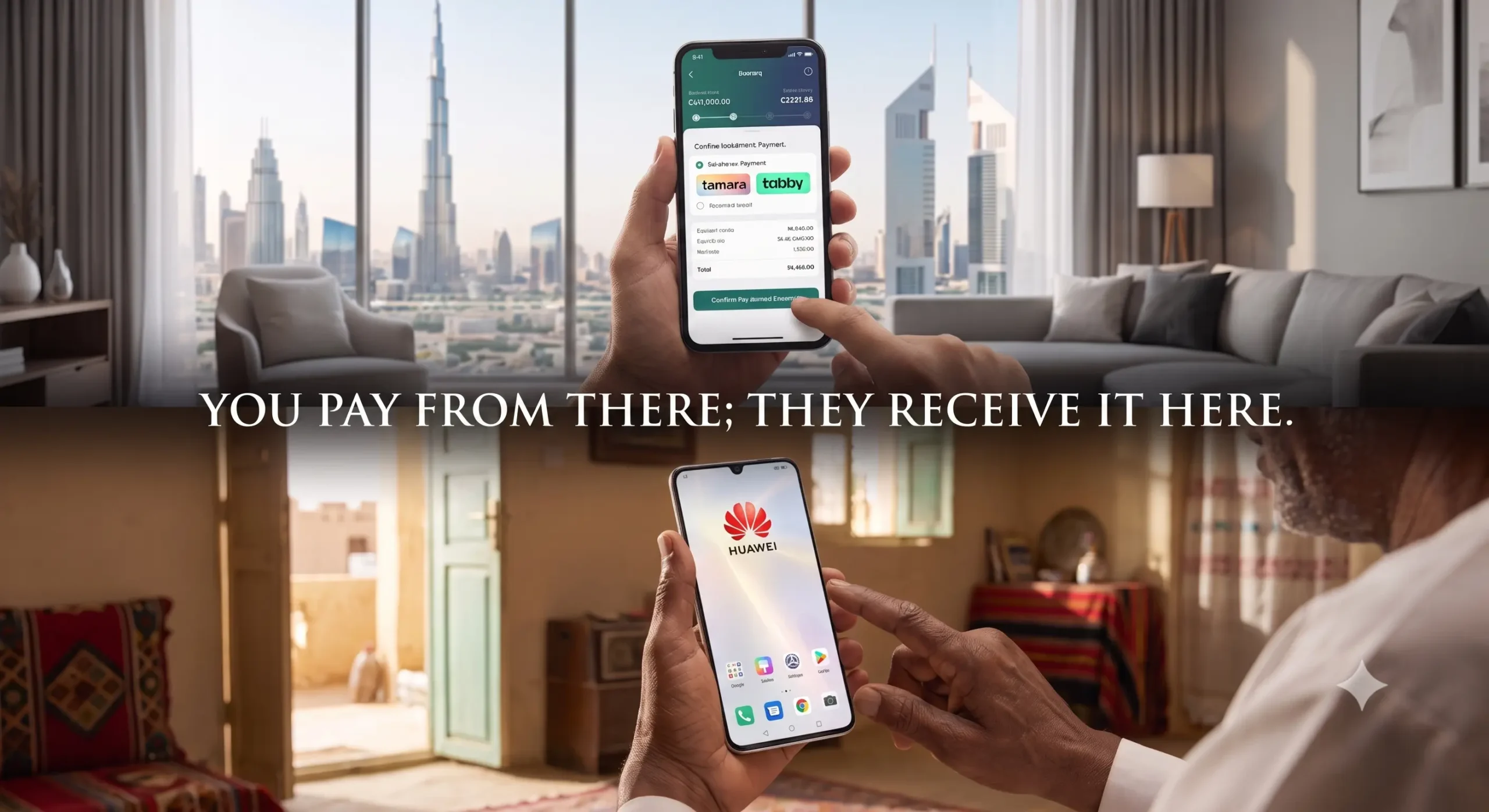 The newest Huawei phone reaching a family in Sudan