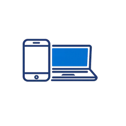 الرئيسية - قسم التصنيفات - أيقونة تحتوي على لابتوب وهاتف ذكي تمثل قسم الهواتف وأجهزة اللابتوب.